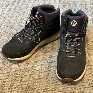 Merrell Black and White High-Top Sneakers